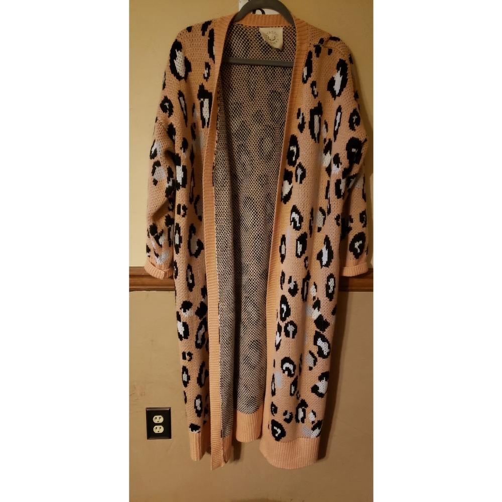 Peach Animal Cardigan
